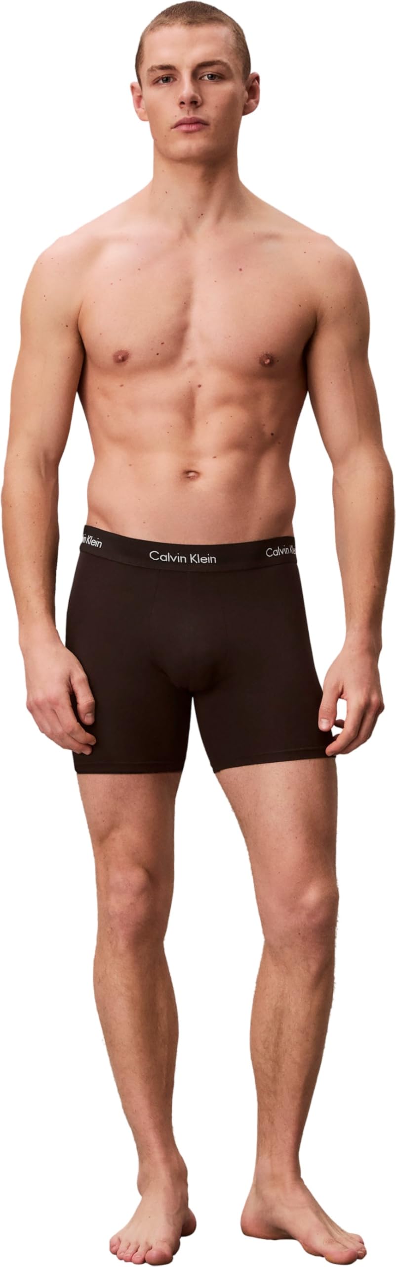 Calvin Klein Herren 3er Pack Boxershorts Briefs Boxer Brief Stretch, Schwarz, M 4