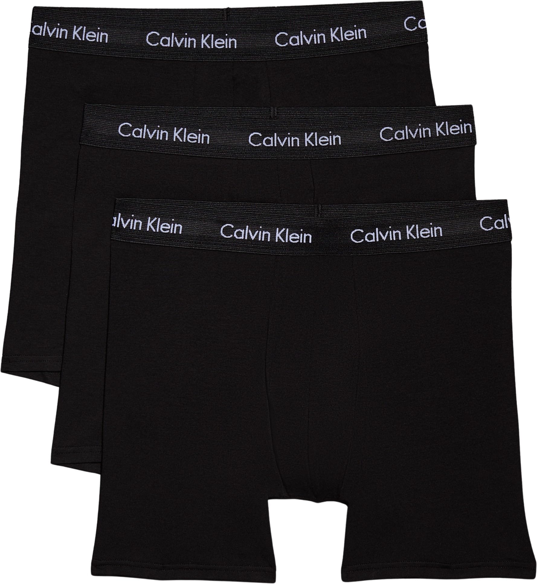 Calvin Klein Herren 3er Pack Boxershorts Briefs Boxer Brief Stretch, Schwarz, M