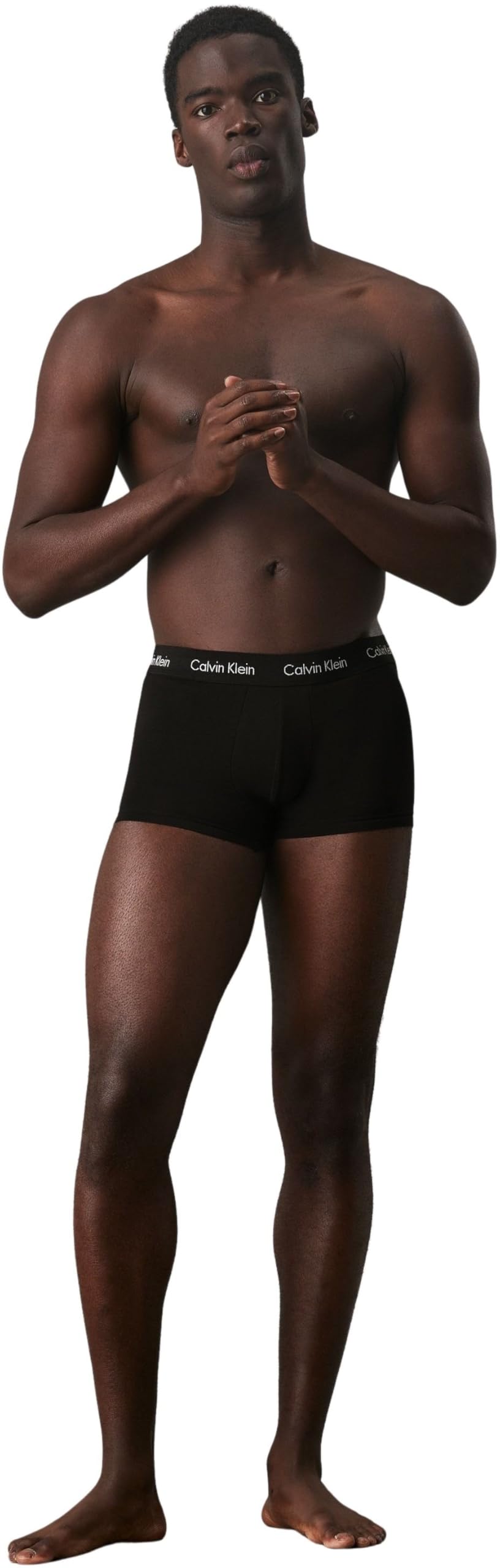 Calvin Klein Herren 3er Pack Boxershorts Low Rise Trunks Unterwäsche, Schwarz, L 5