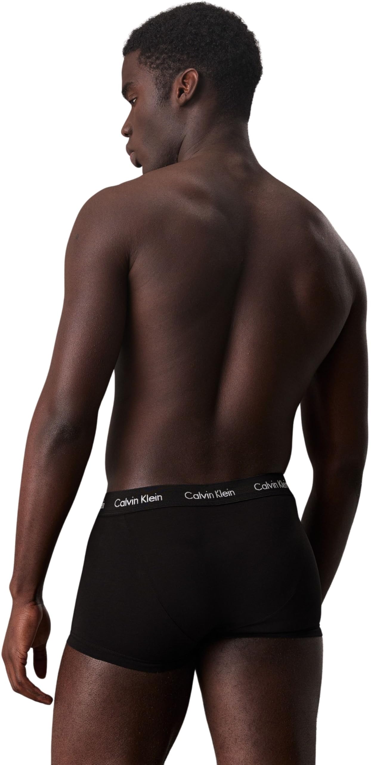 Calvin Klein Herren 3er Pack Boxershorts Low Rise Trunks Unterwäsche, Schwarz, L 3