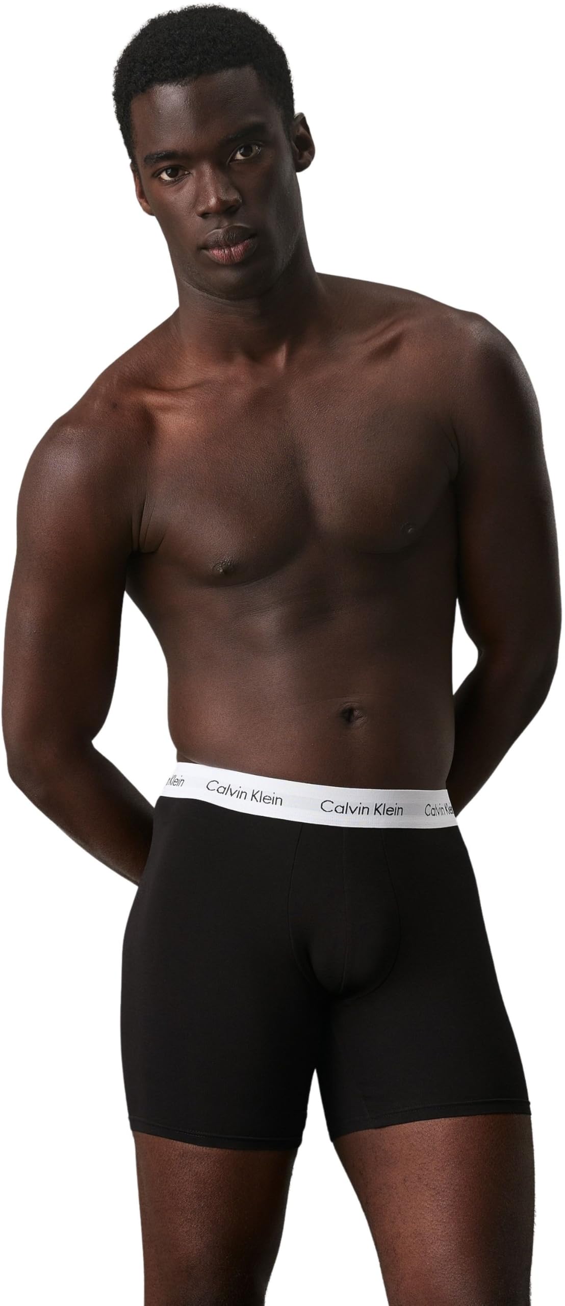 Calvin Klein Herren 3er Pack Boxershorts Briefs Boxer Brief Stretch, Schwarz (Black), M